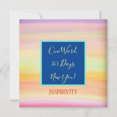 繁栄モダンフローラ勇気付けられるかわいらし サンキューカード (裏面)