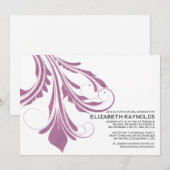 繁栄モダンブライダルシャワー招待状 招待状 (正面/裏面)