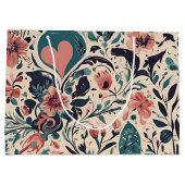 繁栄ヴィンテージハート包装紙 ラージペーパーバッグ (裏面)