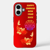 繁栄中国のコイ新年iPhone 16ケース Case-Mate iPhoneケース (裏面)