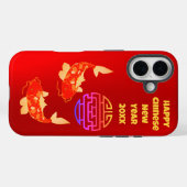 繁栄中国のコイ新年iPhone 16ケース Case-Mate iPhoneケース (裏面 (横))