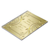 繁栄金ゴールド50周年結婚記念 ノートブック (左側)