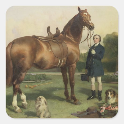 繁栄(油キャンバス) スクエアシール (正面)