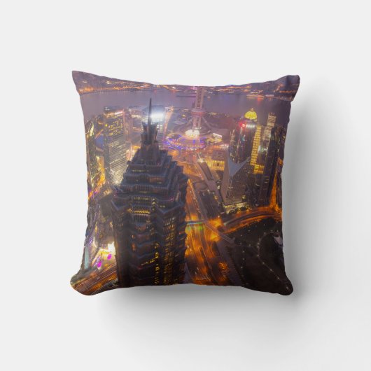 繁華街上海市 クッション (正面)