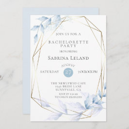 繊細でほこりっぽい青淡い色の薄紫の葉 招待状