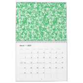 繊細でアーチ状の葉を持つ、緑豊かなシダ カレンダー (3月 2027)