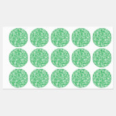 繊細でアーチ状の葉を持つ、緑豊かなシダ ラベル (シート)