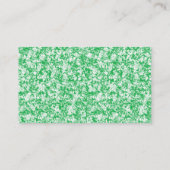 繊細でアーチ状の葉を持つ、緑豊かなシダ 名刺 (裏面)