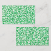 繊細でアーチ状の葉を持つ、緑豊かなシダ 名刺 (正面/裏面)