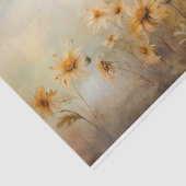 繊細でエレガントなブラックアイードスーザンの花のデコパージュ 薄葉紙 (詳細)