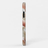 繊細でシルキーな花の抽象画 - エレガントでソフトなピース Case-Mate iPhoneケース (裏面/右)