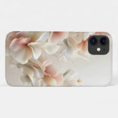 繊細でシルキーな花の抽象画 - エレガントでソフトなピース Case-Mate iPhoneケース (裏面(横))