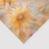 繊細でソフトなエレガントなひまわりの花のデコパージュ 薄葉紙 (詳細)