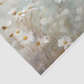 繊細でソフトなエレガントデイジー花模様の分離 薄葉紙 (詳細)