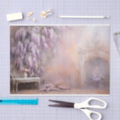 繊細でソフトな美しいエレガントな花のデコパージュ 薄葉紙 (クラフト)