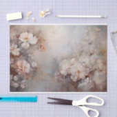 繊細でソフトな美しいエレガントな花のデコパージュ 薄葉紙 (クラフト)
