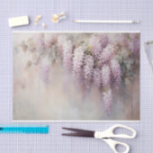 繊細でソフトな美しいエレガントな花のモチーフのデコパージュ 薄葉紙 (クラフト)