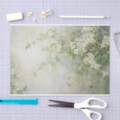 繊細でソフトな美しいエレガントな花のモチーフのデコパージュ 薄葉紙 (クラフト)