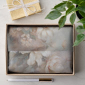 繊細でソフトな美しいエレガントな花のモチーフのデコパージュ 薄葉紙 (ギフト)