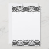 繊細でリハレースのようーサルディナー(シャンパン) 招待状 (裏面)