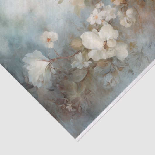 繊細で柔らかい美しいエレガント花模様切り離し 薄葉紙 (詳細)