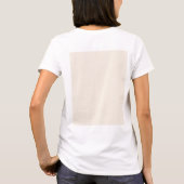 繊細で繰り返し、小さなpを持つオフホワイト生地 tシャツ (裏面)