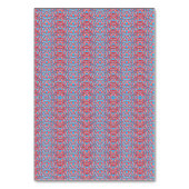 繊細で繰り返し、軽いピンクと淡いブルーのパット テーブルナンバー (裏面)