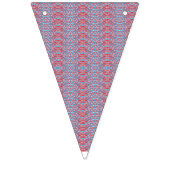 繊細で繰り返し、軽いピンクと淡いブルーのパット バンティングフラッグ (第2の旗)