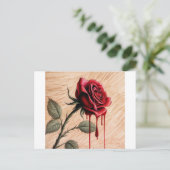 繊細で複雑で感情的な荒っぽい色 ポストカード (スタンド正面)