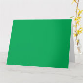 繊細で複雑な模様の緑のシダ カード (黄色い花)