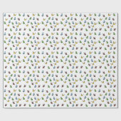 繊細なお洒落素朴蝶の夏 ラッピングペーパー (フラット)