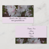 繊細なさくらんぼの花 名刺 (正面/裏面)