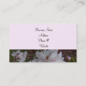 繊細なさくらんぼの花 名刺 (裏面)