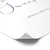 繊細なほこりっぽい青い愛は甘い結婚しるし ポスター (角)