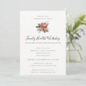 繊細なアクアモダンアブストラクトジオメトリックアートイベント 招待状 (スタンド正面)