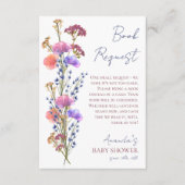 繊細なアクリルフローラブックリクエスト エンクロージャーカード (正面)