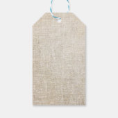 繊細なアクリルフローラブーケ赤ちゃんシャワー ギフトタグ (裏面)