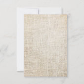 繊細なアクリルフローラブーケ赤ちゃんシャワー サンキューカード (裏面)