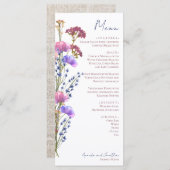 繊細なアクリルフローラ メニュー (正面/裏面)