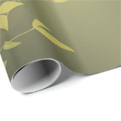 繊細なアジアの花名テンプレート紙 ラッピングペーパー (ロールコーナー)