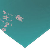 繊細なアジアの花 ショートテーブルランナー (コーナー)