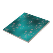 繊細なアジアの花 タイル (側面)