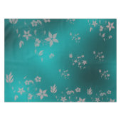 繊細なアジアの花 テーブルクロス (正面(横))