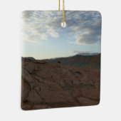 繊細なアーチを目指す道の日の出 セラミックオーナメント (右)