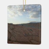 繊細なアーチを目指す道の日の出 セラミックオーナメント (左)