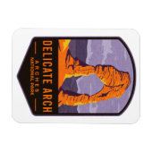 繊細なアーチアーチ国立公園 マグネット (横)