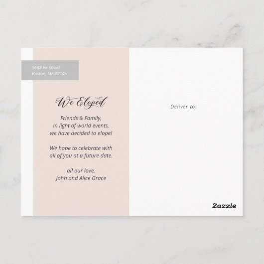 繊細なアーチオーバーレイ写真エロペメントポストカード ポストカード (裏面)