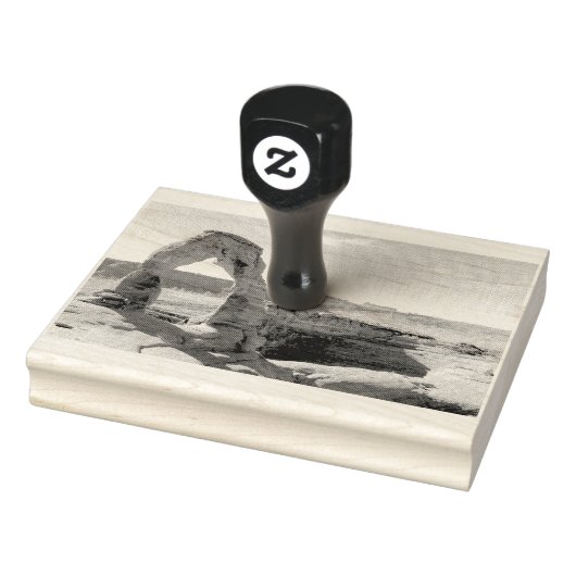 繊細なアーチ型木印 ラバースタンプ (スタンプ)