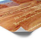 繊細なアーチ、アーチナットルパーク、詩編25 ポスター (角)