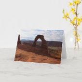繊細なアーチIアットアーチズナショナルパーク カード (黄色い花)